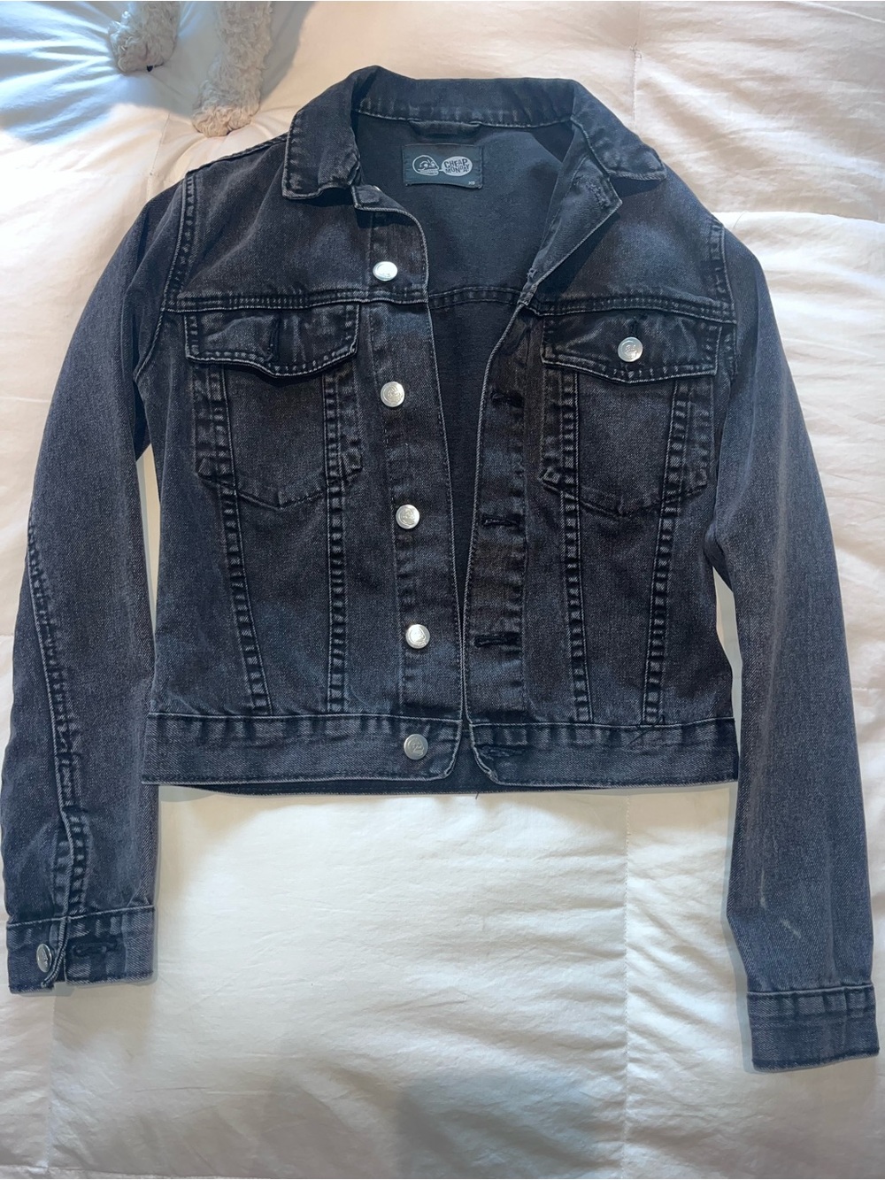 Cheap Monday Black Washed Denim Jacket